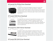 Tablet Screenshot of hpprinterdrivers.net